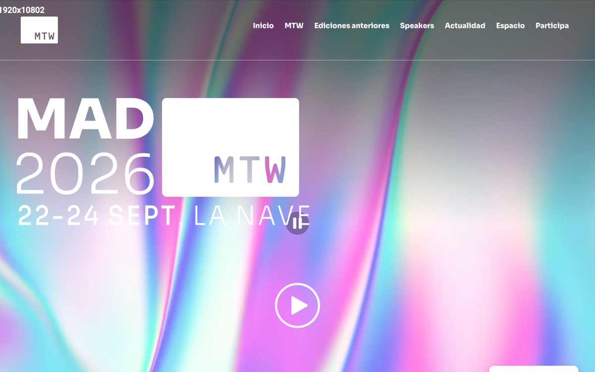 Web del Metaworld Congress 2026 en La Nave, Madrid.