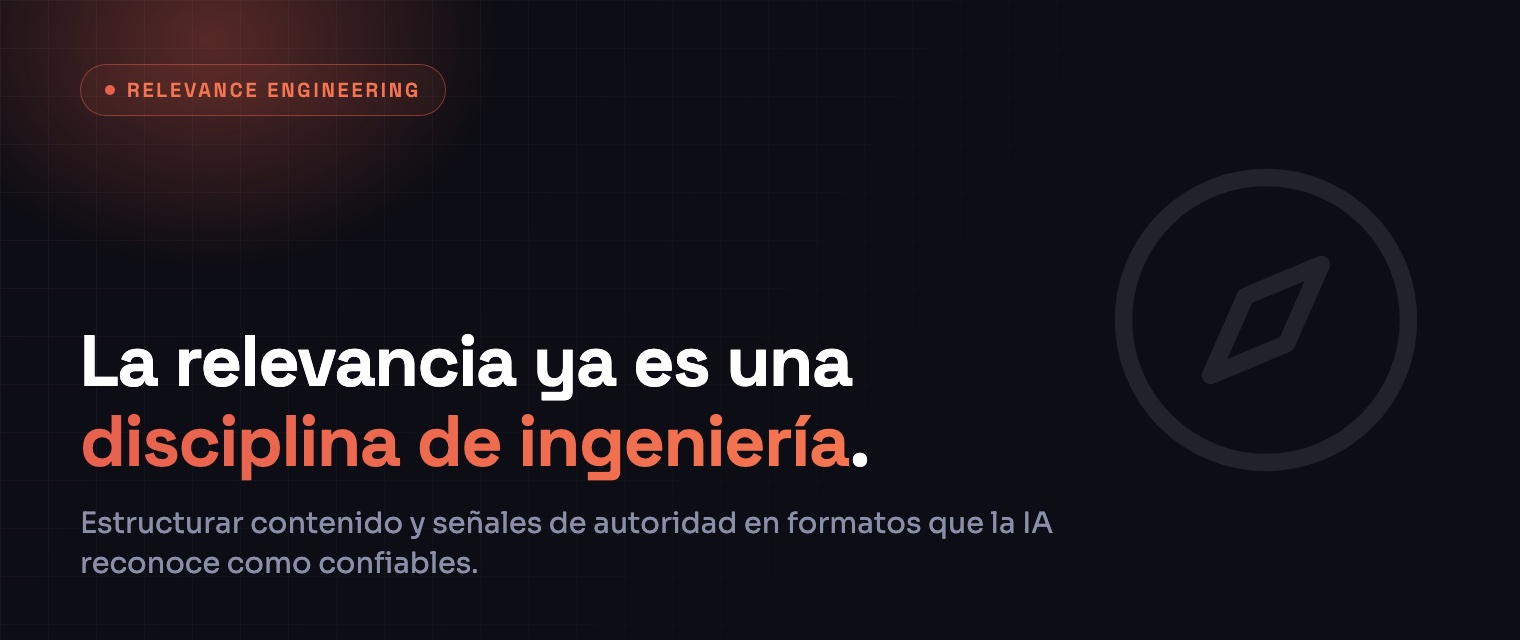 La relevancia ya es una disciplina de ingeniería.