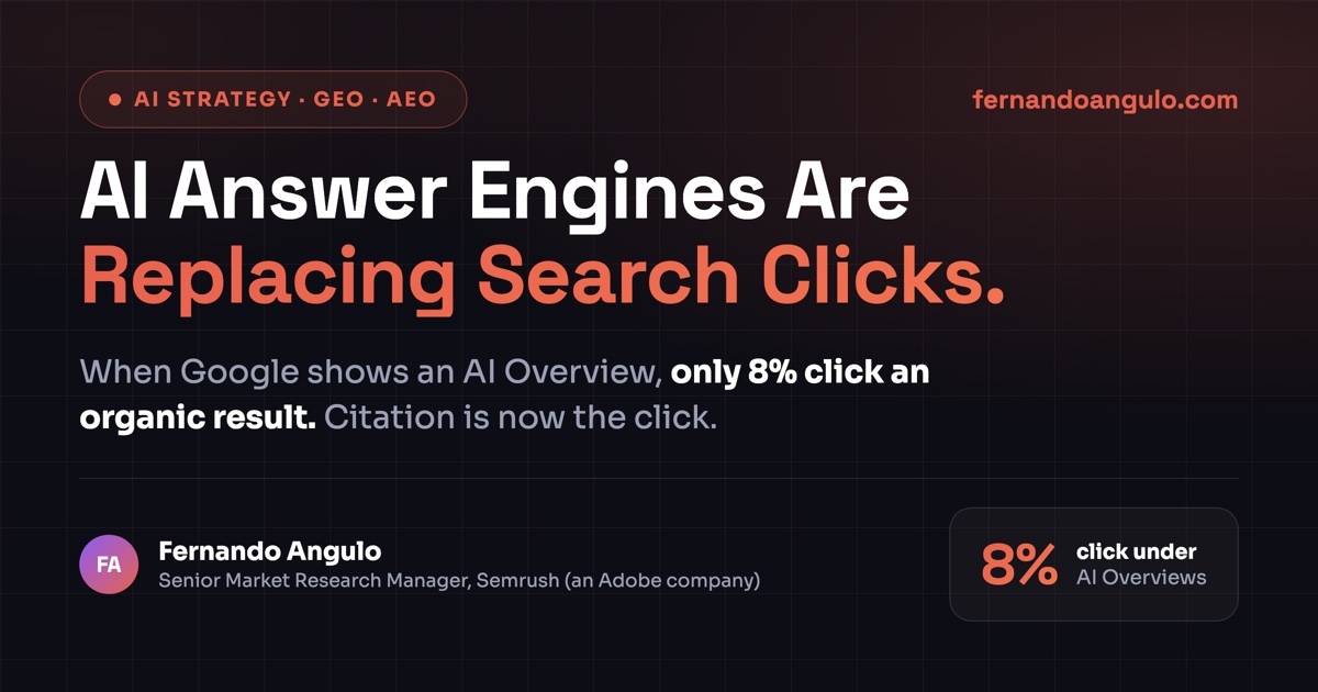 AI Answer Engines Are Replacing Search Clicks — 2025 Data