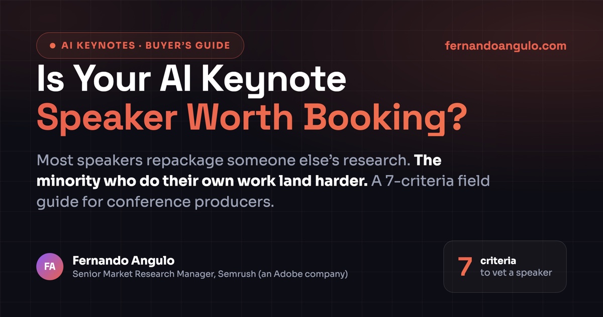How to Pick an AI Keynote Speaker: A Researcher’s Field Guide